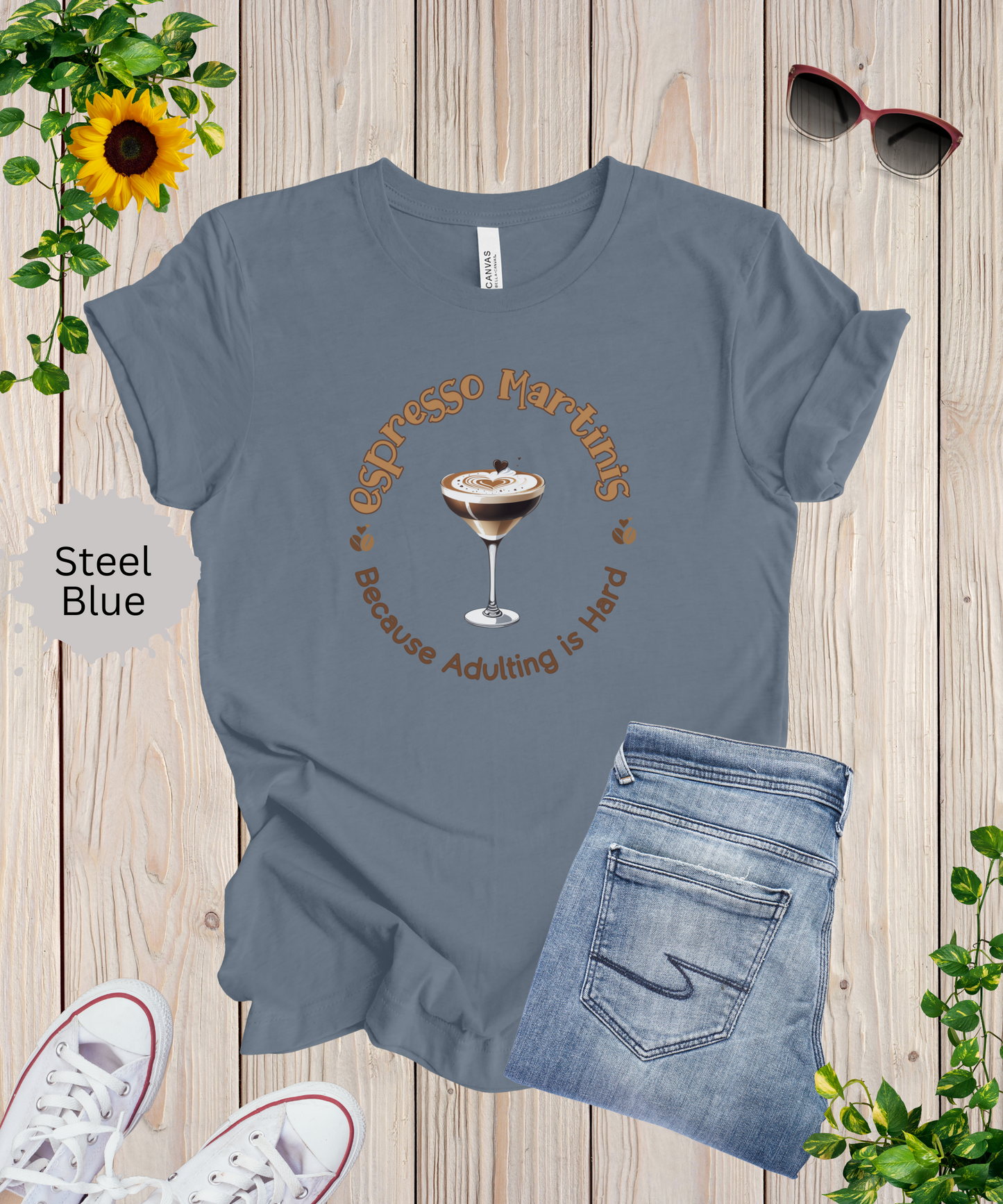 Espresso Martinis and Adulting T-Shirt