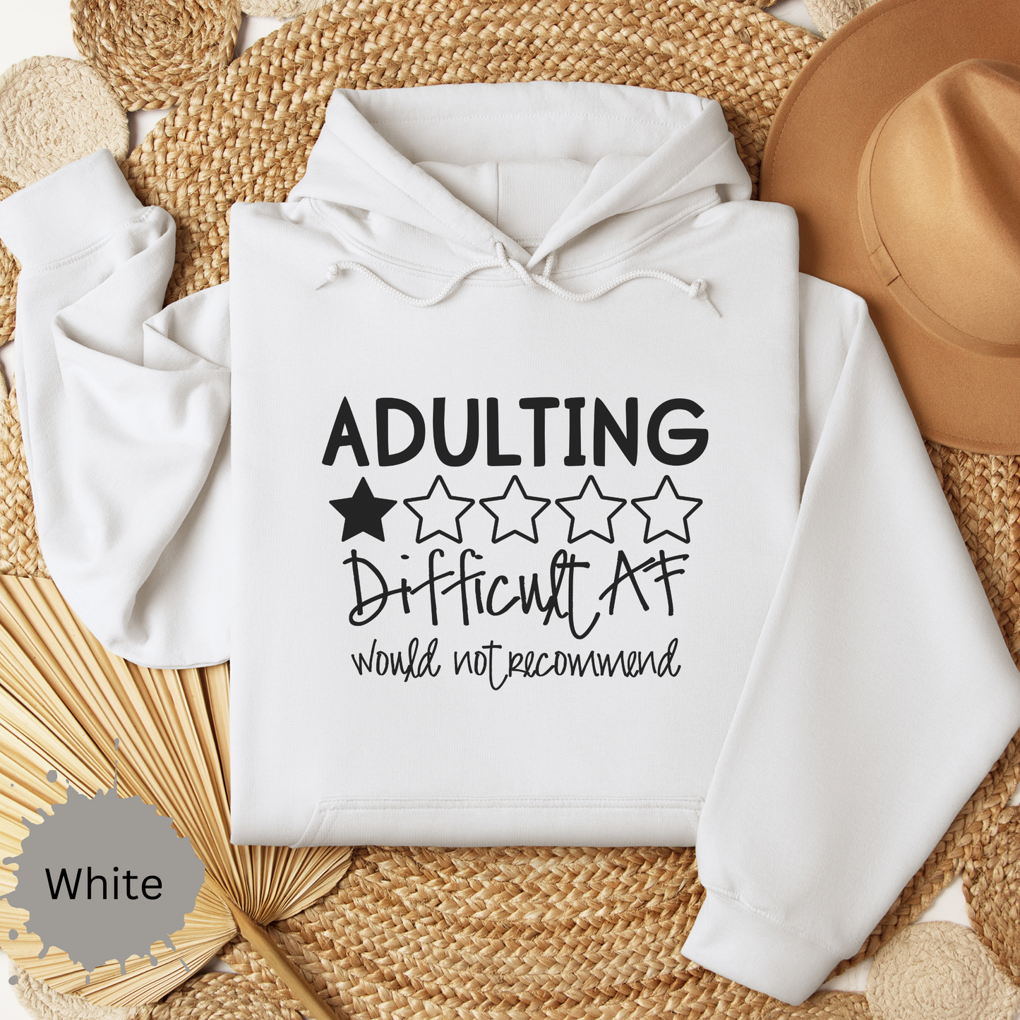Adulting is Difficult AF Hooded Sweatshirt