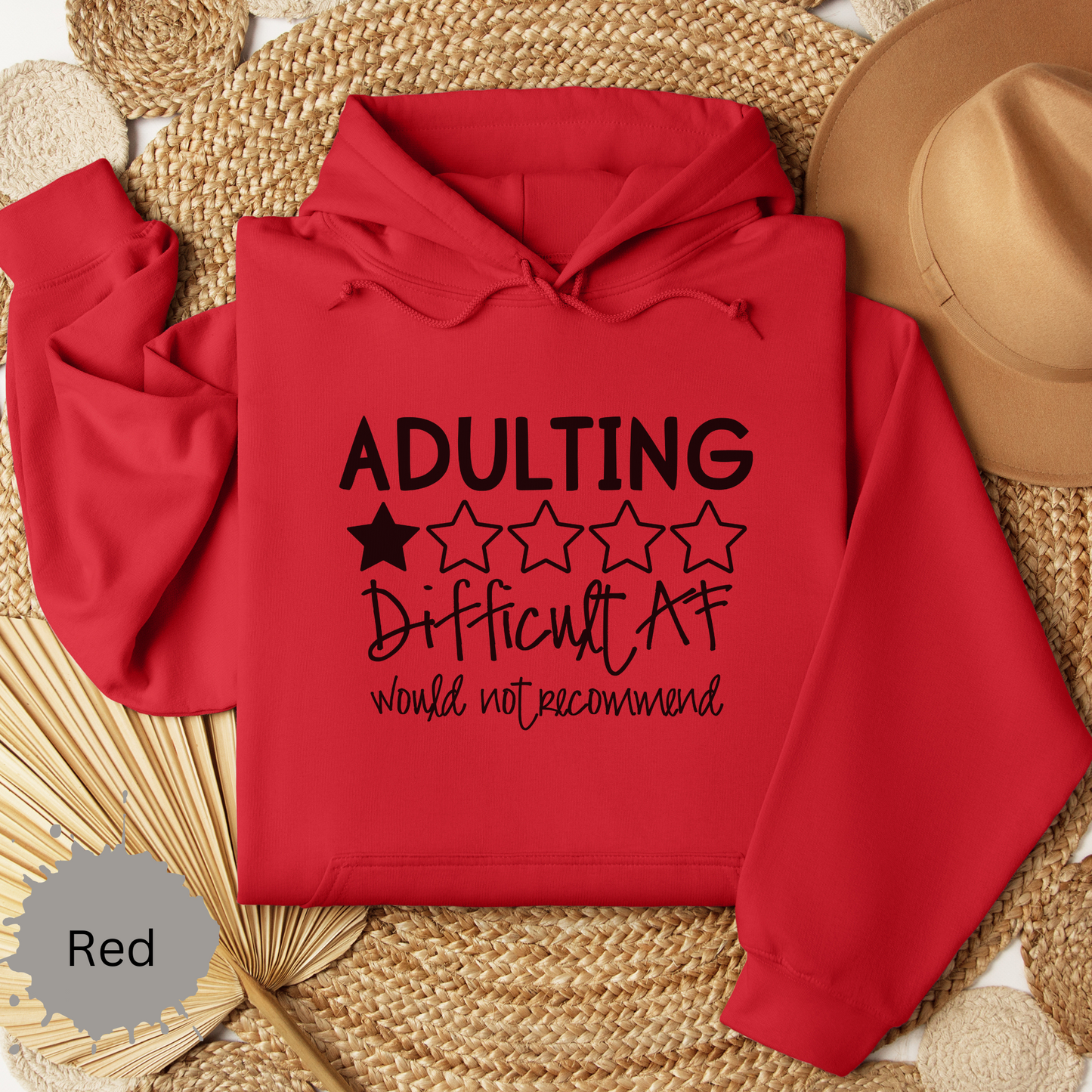 Adulting is Difficult AF Hooded Sweatshirt