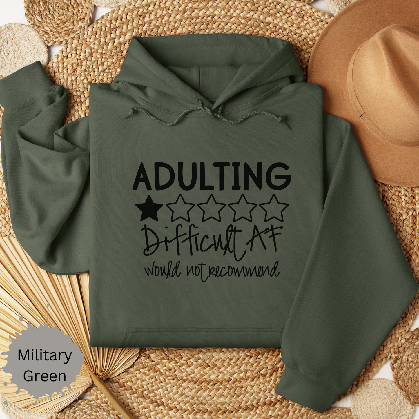 Adulting is Difficult AF Hooded Sweatshirt