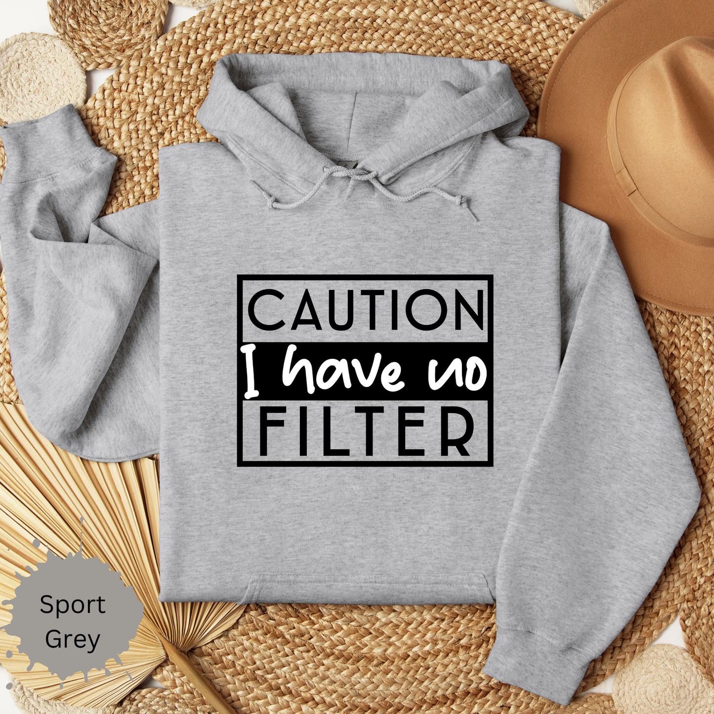I Have No Filter Hooded Sweatshirt