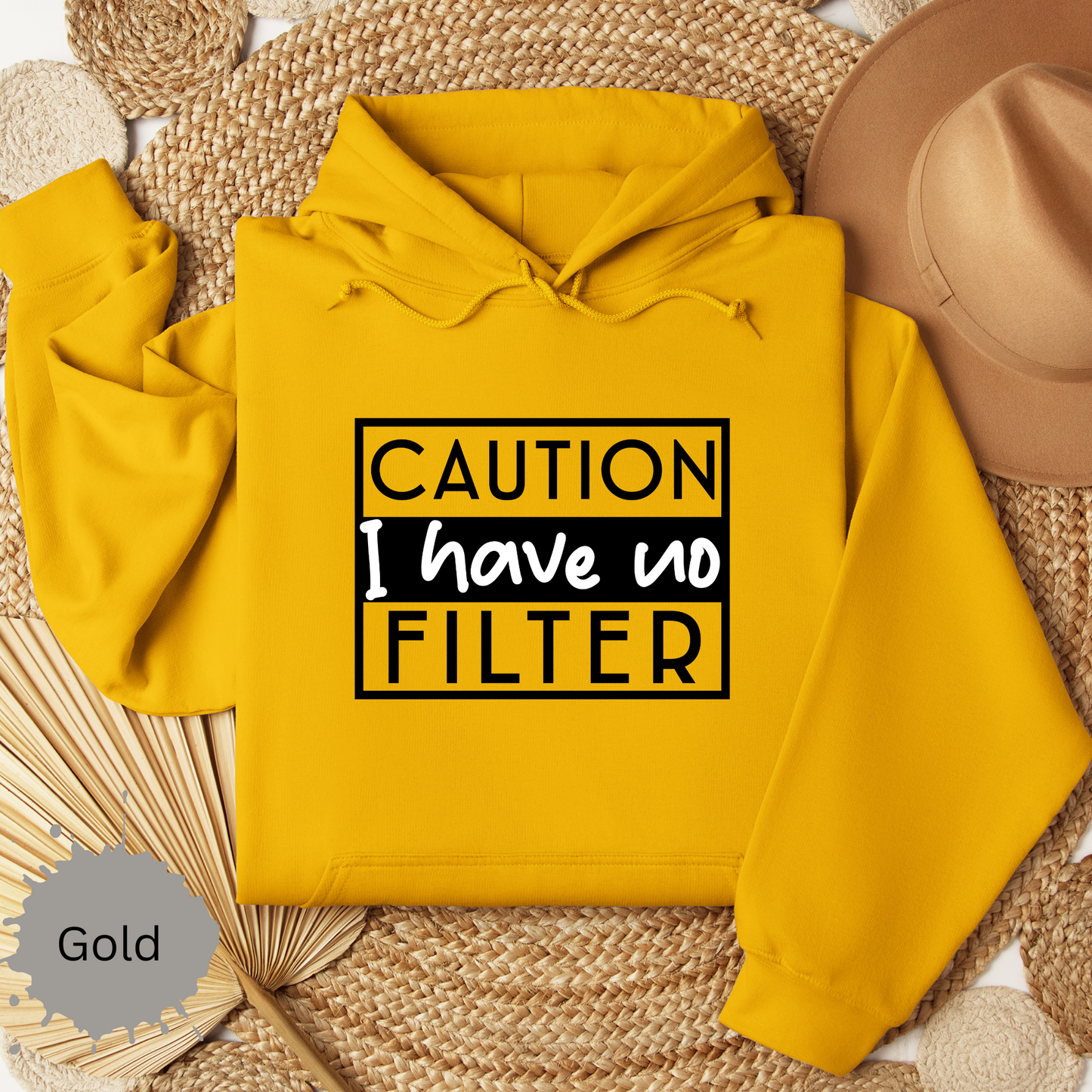 I Have No Filter Hooded Sweatshirt