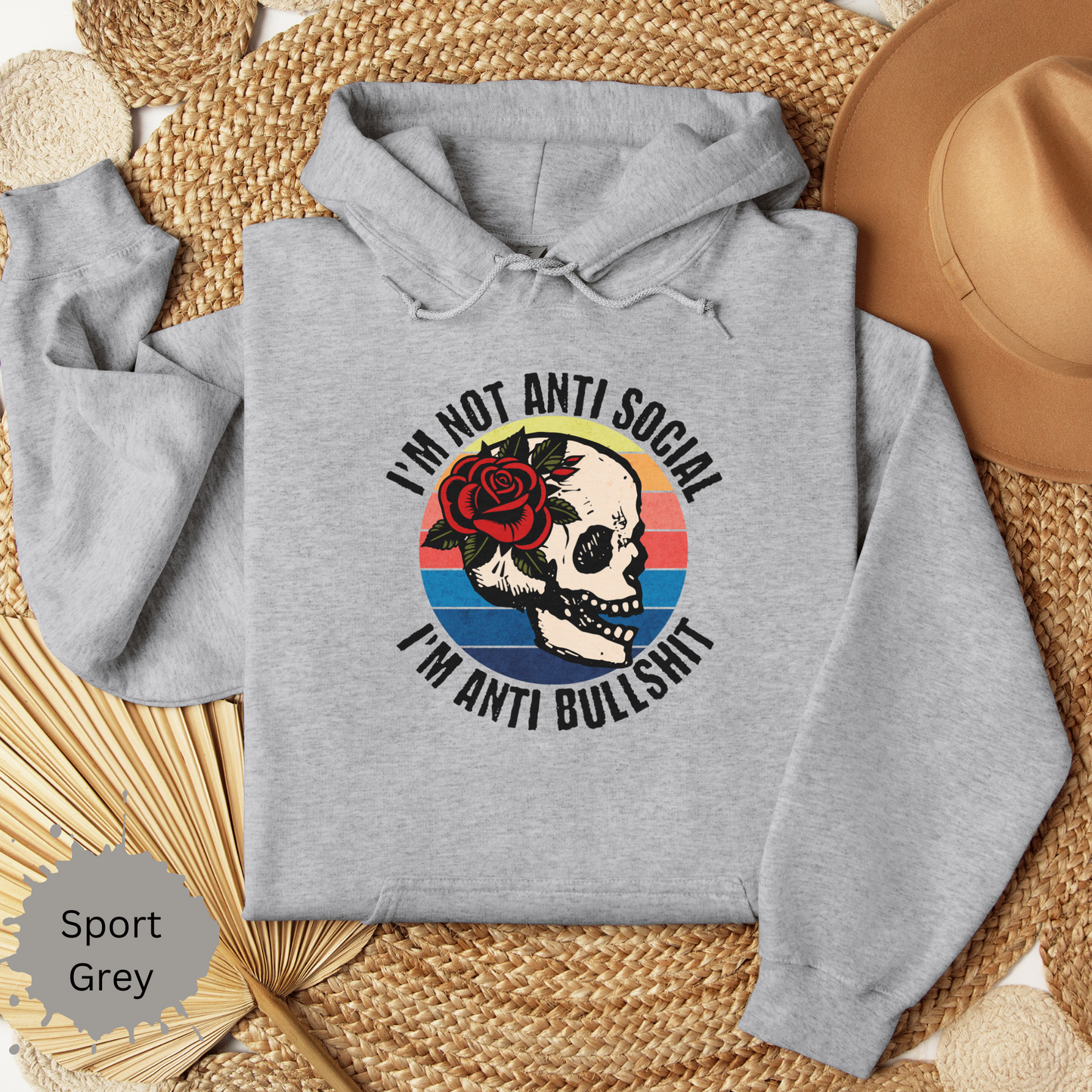 Anti bullshit Hooded Sweatshirt