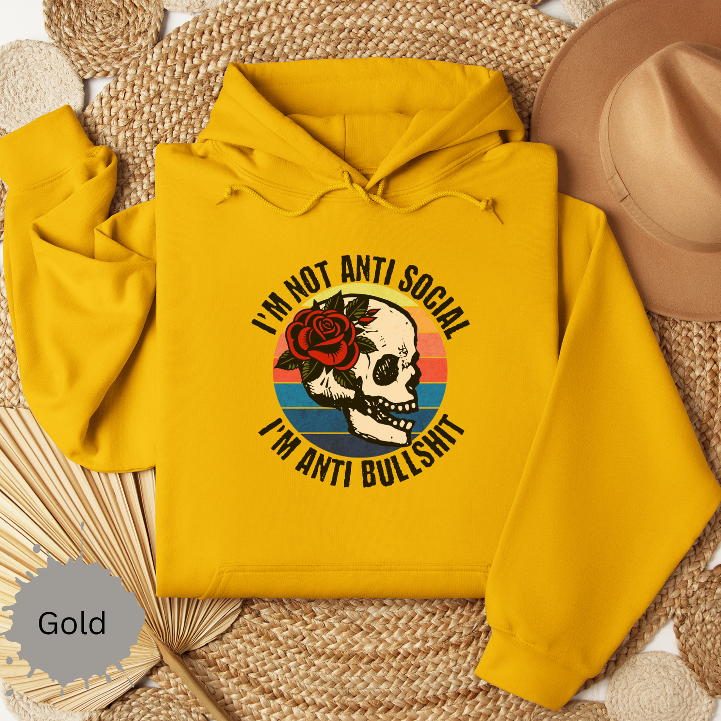Anti bullshit Hooded Sweatshirt