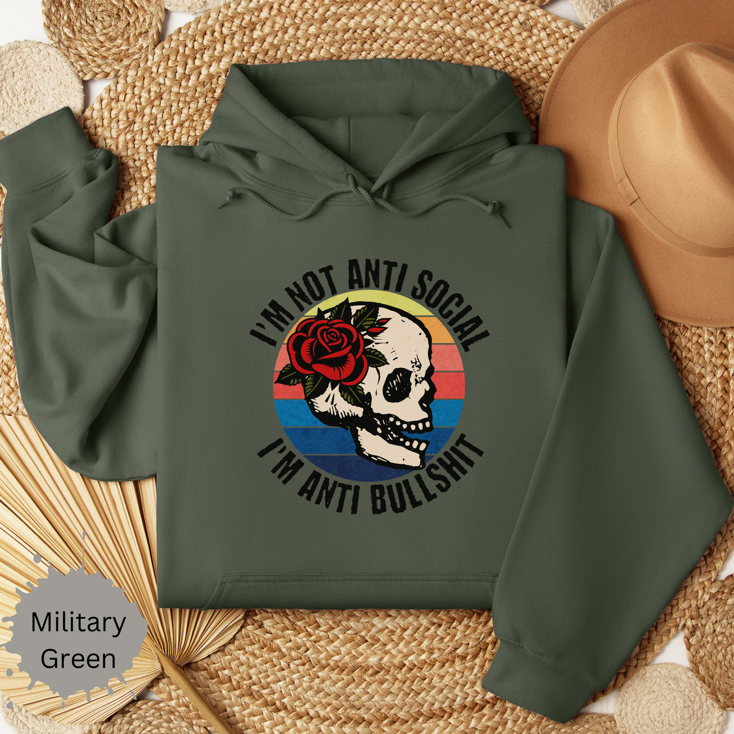 Anti bullshit Hooded Sweatshirt
