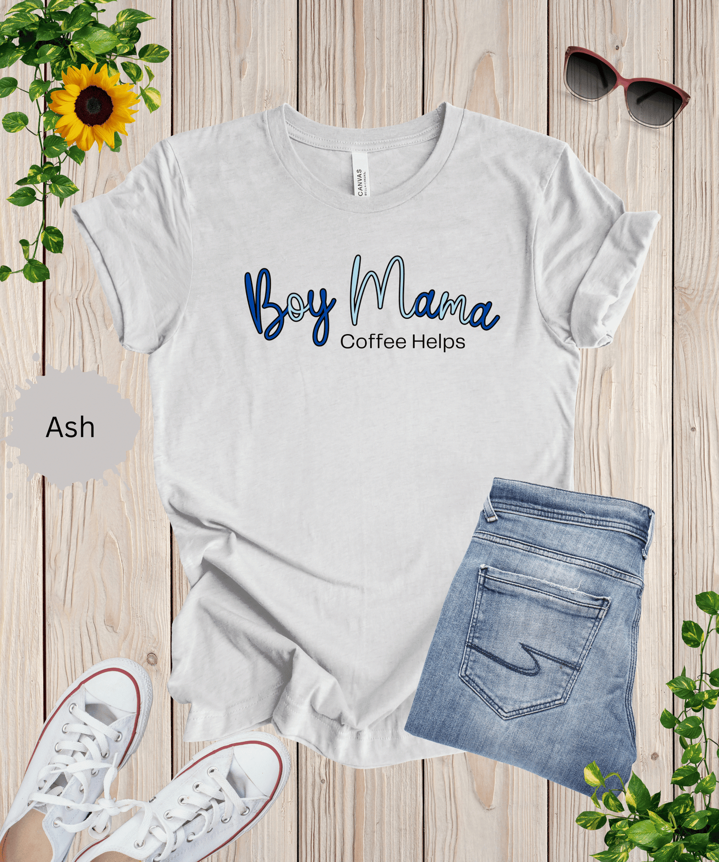 Boy Mama Coffee Helps T-Shirt