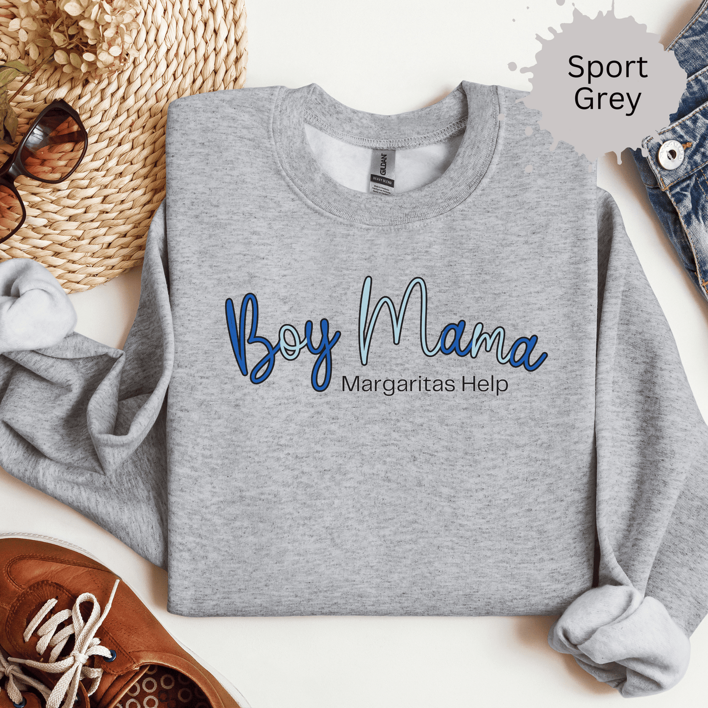 Boy Mama Margaritas Help Sweatshirt
