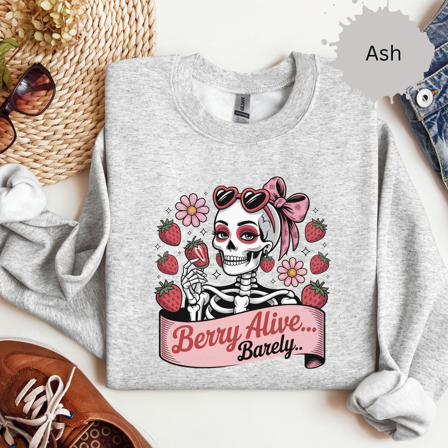 Berry Dead Inside Crewneck Sweatshirt