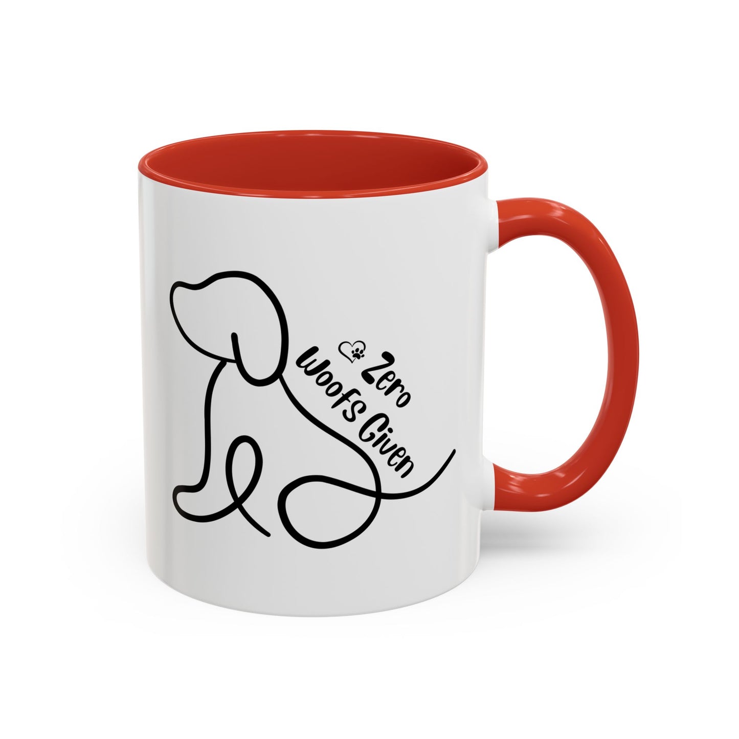 No Woofs Accent Mug