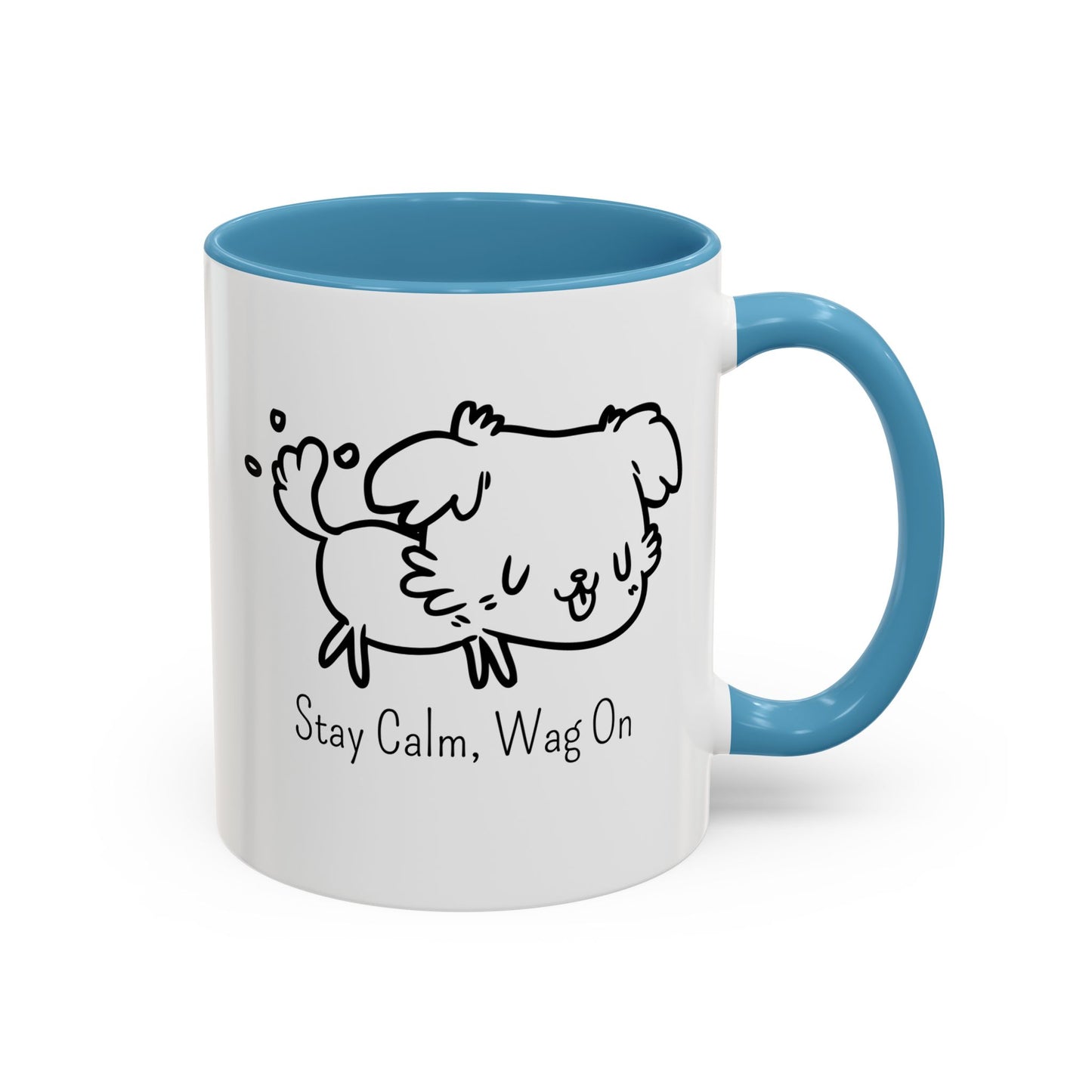 Stay Calm Wag On Accent Mug