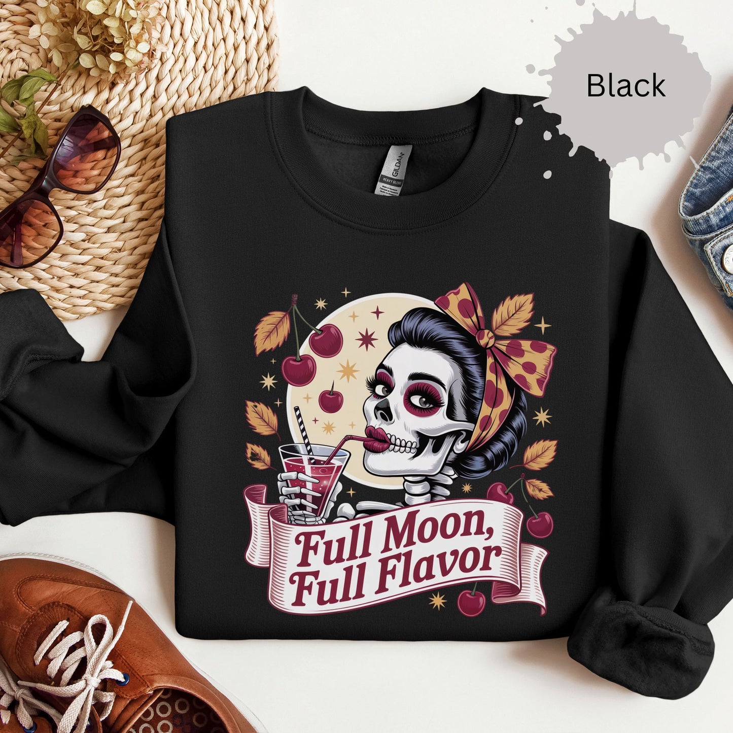 Drink the Moonlight Crewneck Sweatshirt