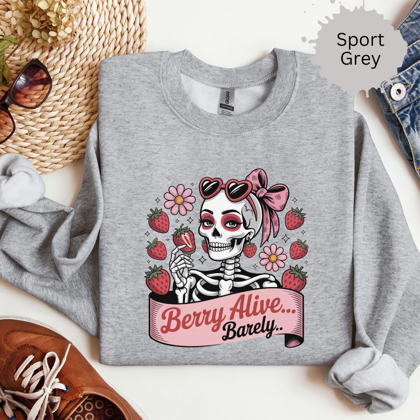 Berry Dead Inside Crewneck Sweatshirt