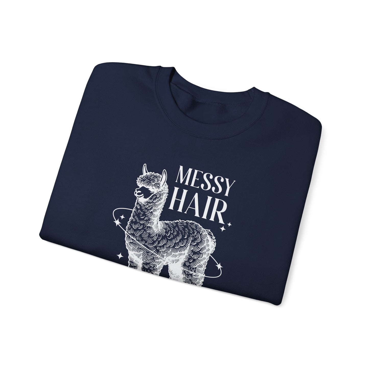 Messy Hair Dont Care Crewneck Sweatshirt