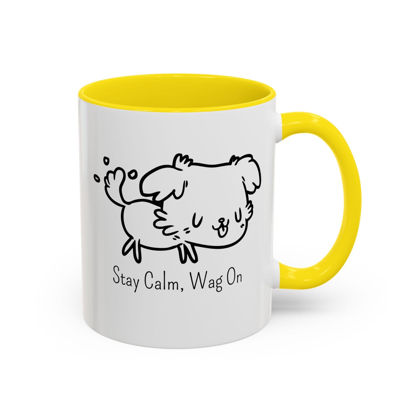 Stay Calm Wag On Accent Mug