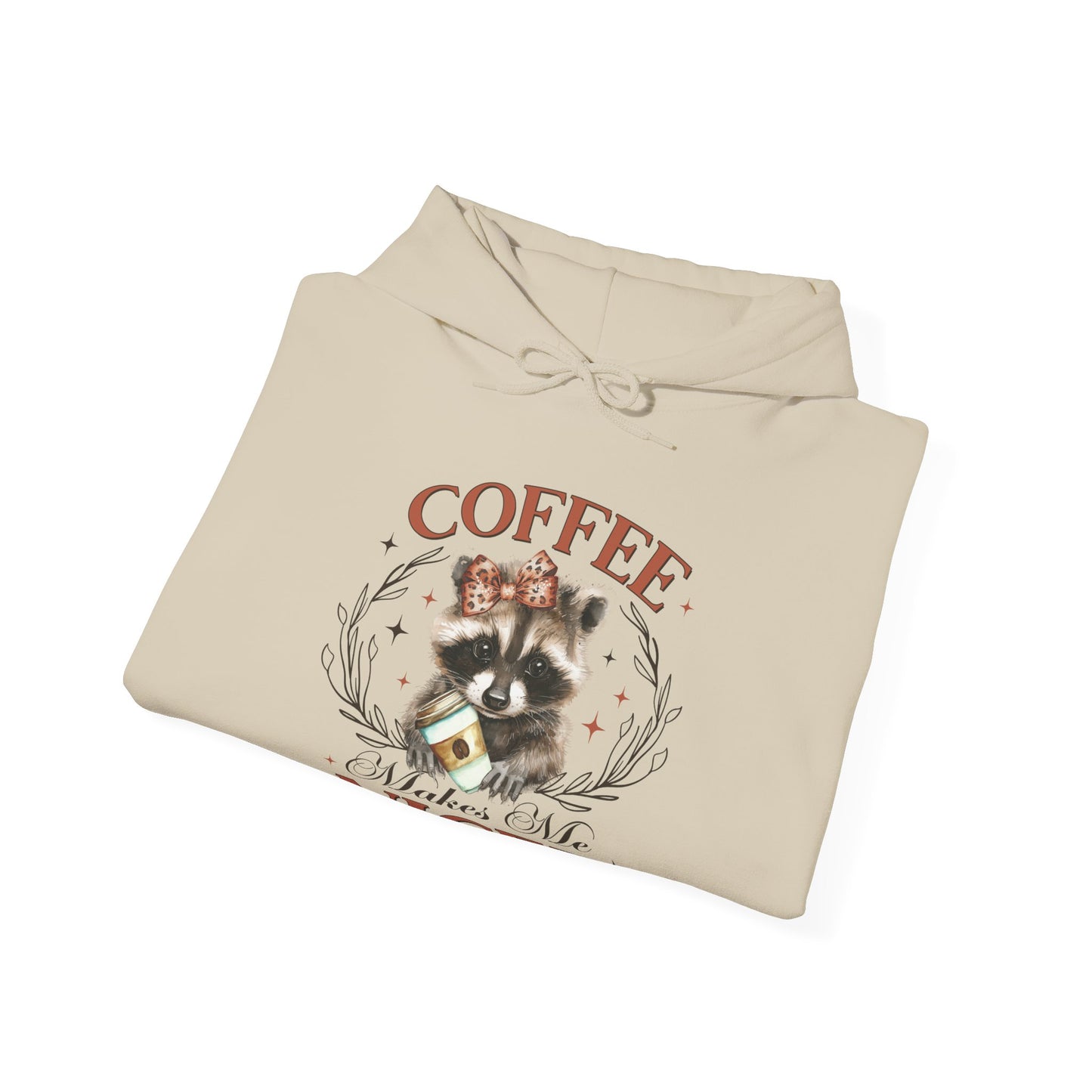 Coffee Makes Me Nicer Hooded Sweatshirt