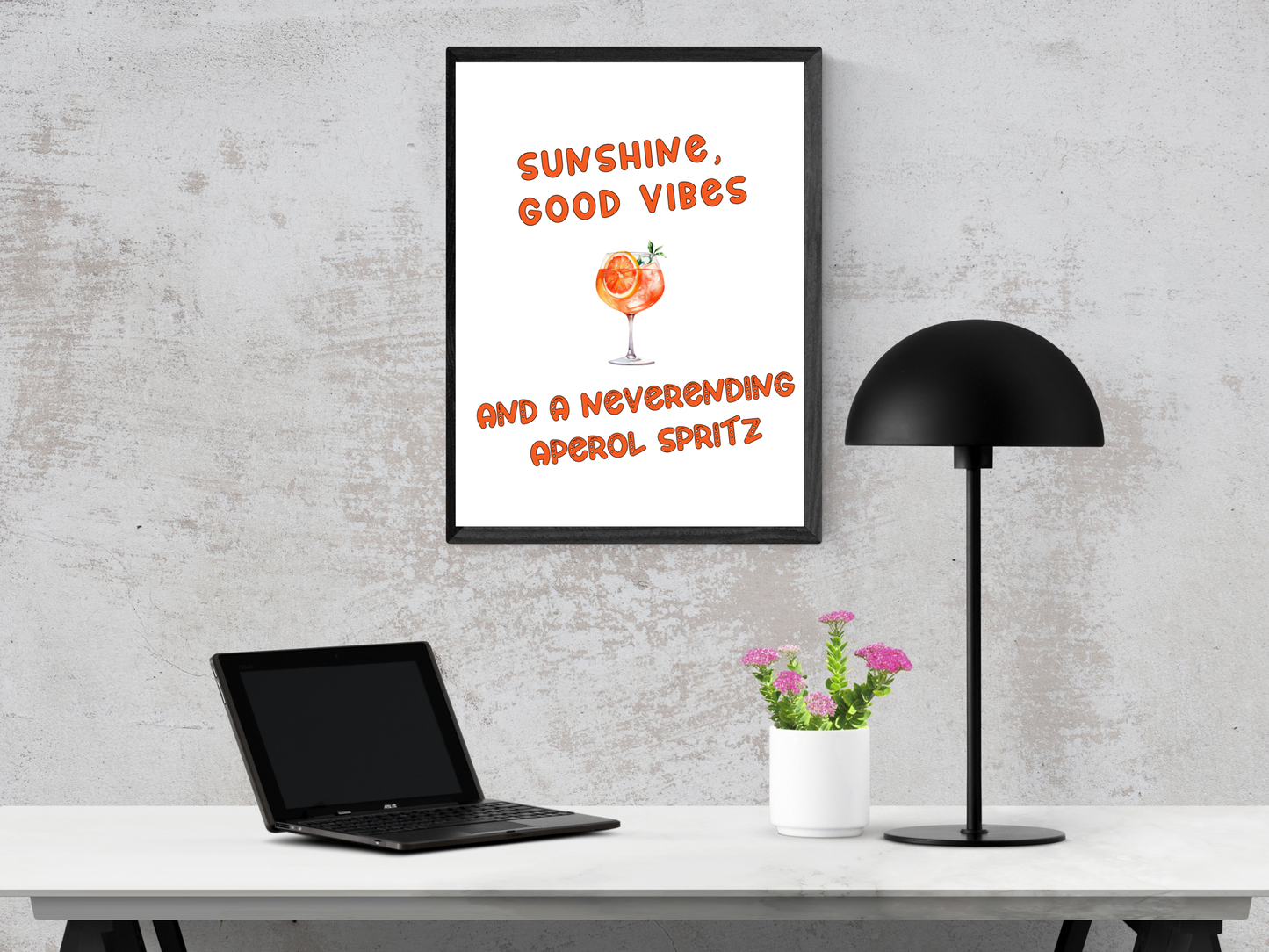 Sunshine Good Vibes and a Neverending Aperol Spritz, Digital Download