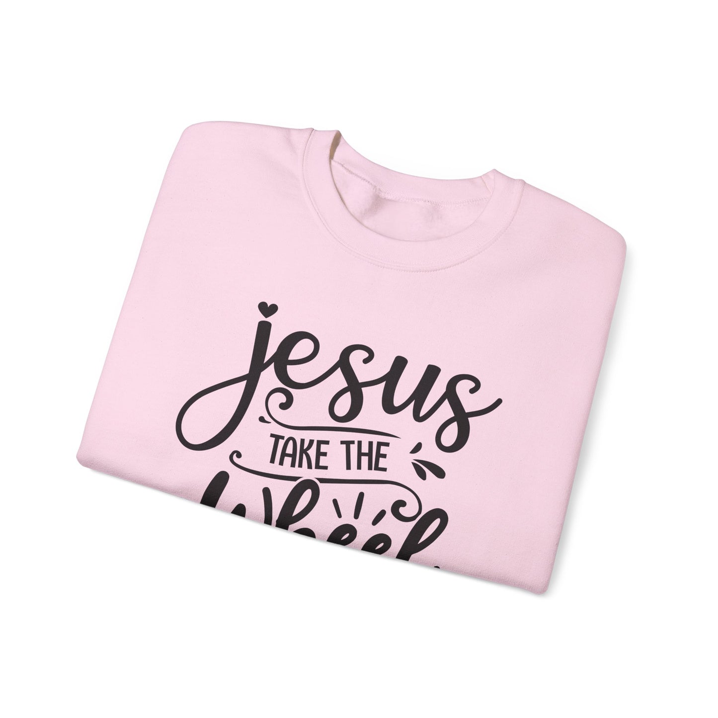Jesus Take the Wheel Crewneck Sweatshirt