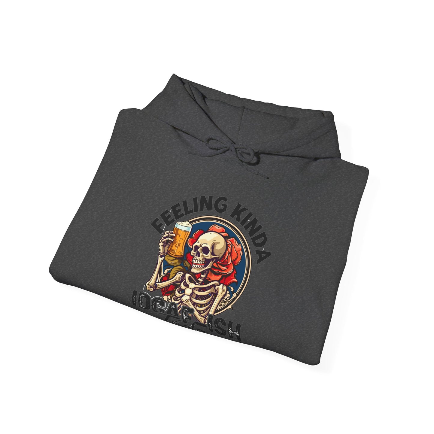 Feeling IDGAFish Skeleton Hooded Sweatshirt