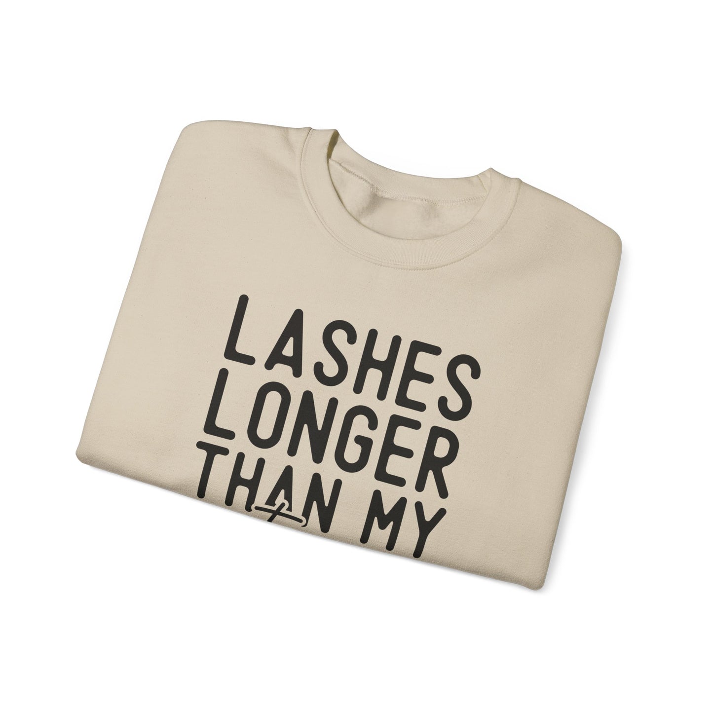 Long Lashes Short Temper Crewneck Sweatshirt