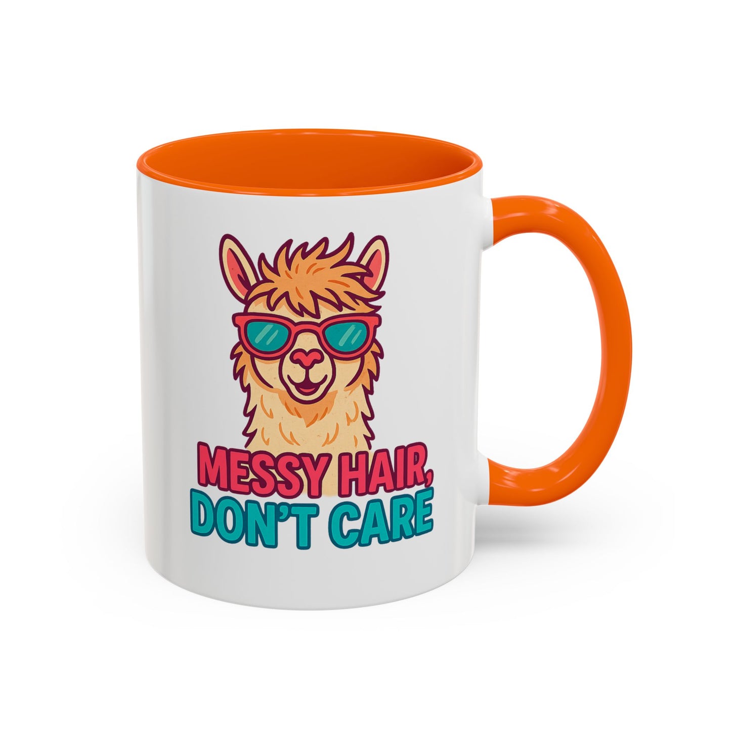 Unbrushed and Unbothered Accent Mug