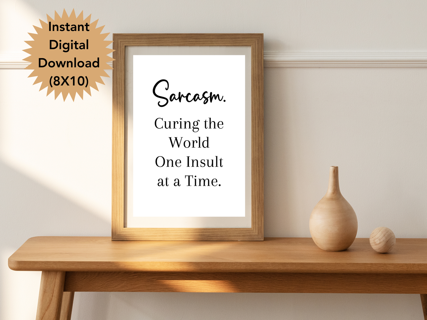 Sarcasm, Curing the World One Insult at a Time Digital Download