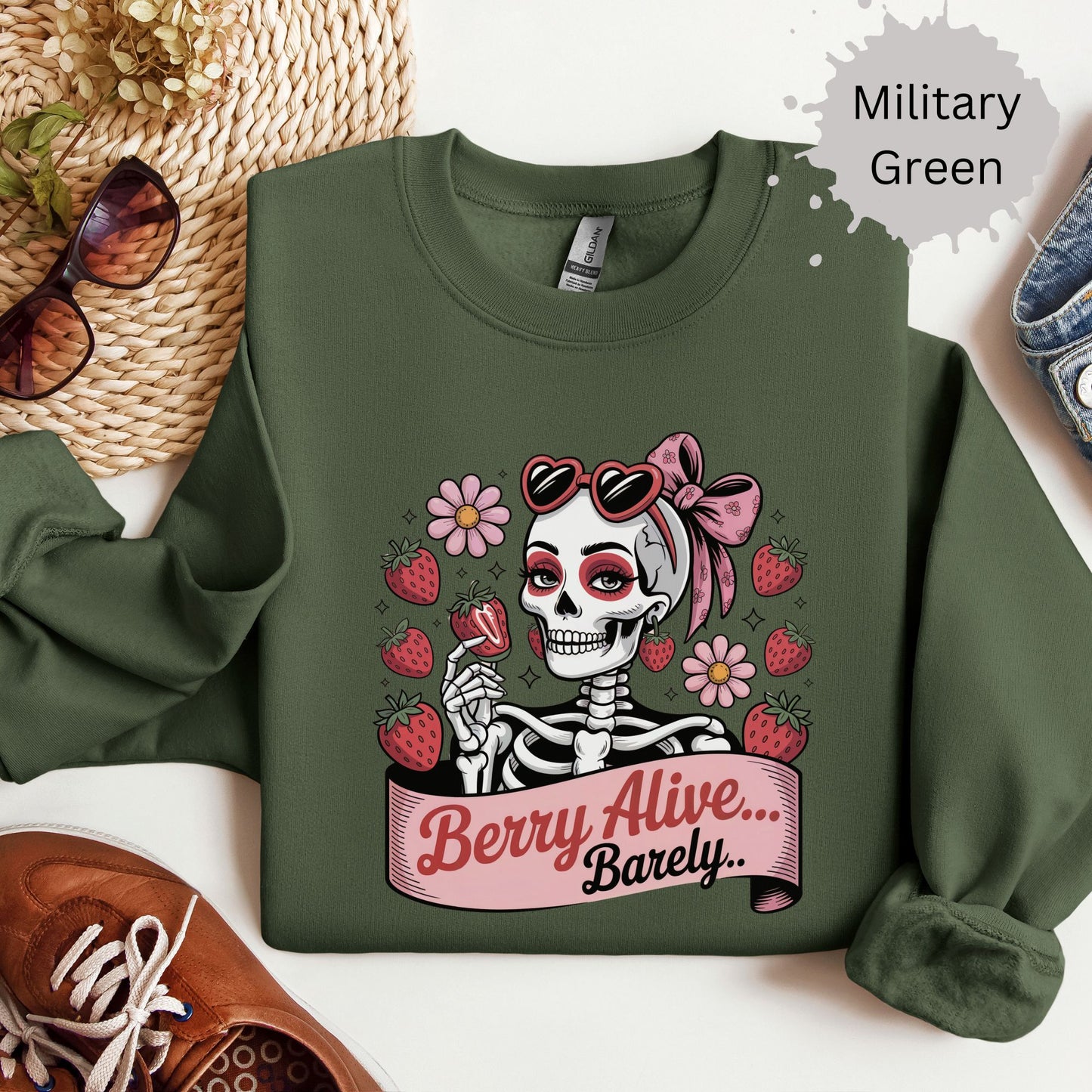 Berry Dead Inside Crewneck Sweatshirt
