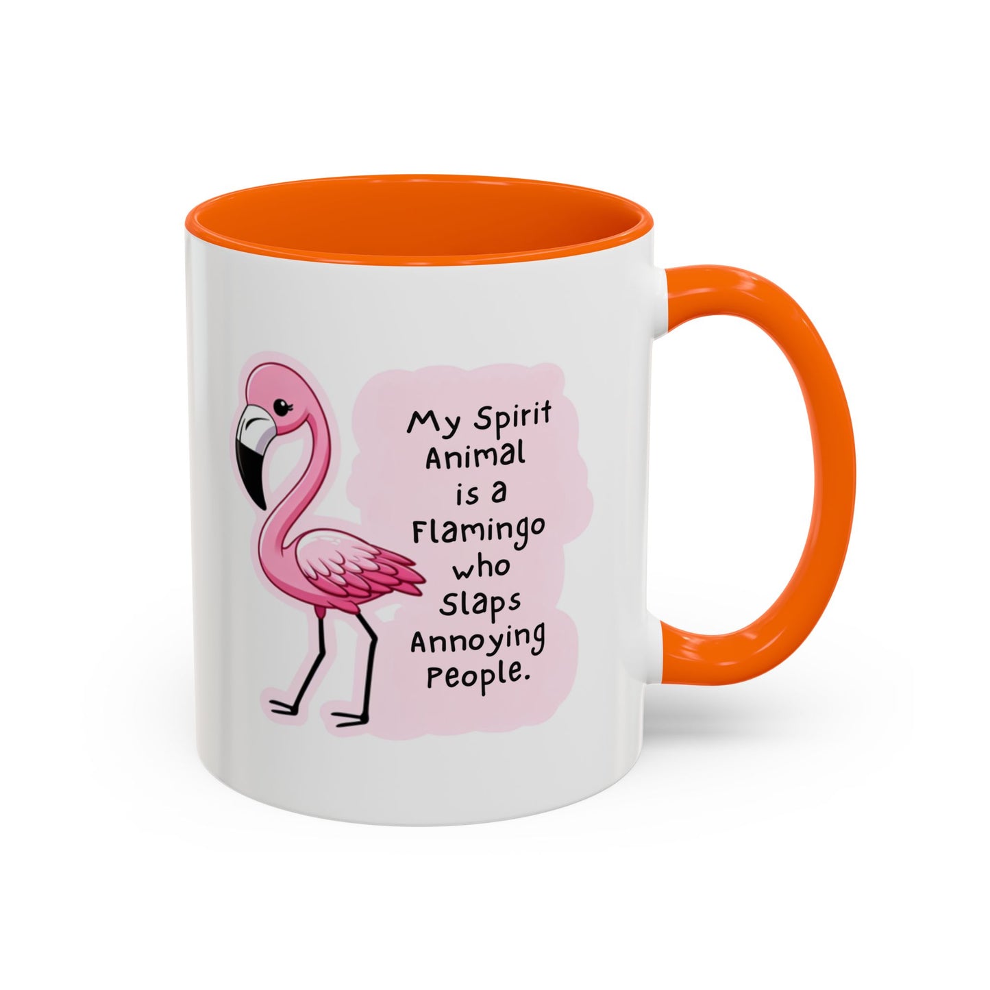 Flamingo Spirit Animal Accent Mug