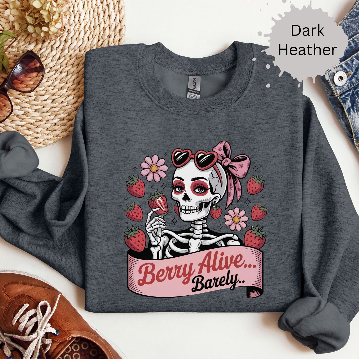 Berry Dead Inside Crewneck Sweatshirt