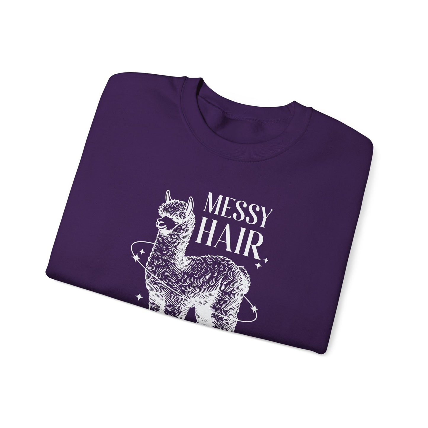 Messy Hair Dont Care Crewneck Sweatshirt