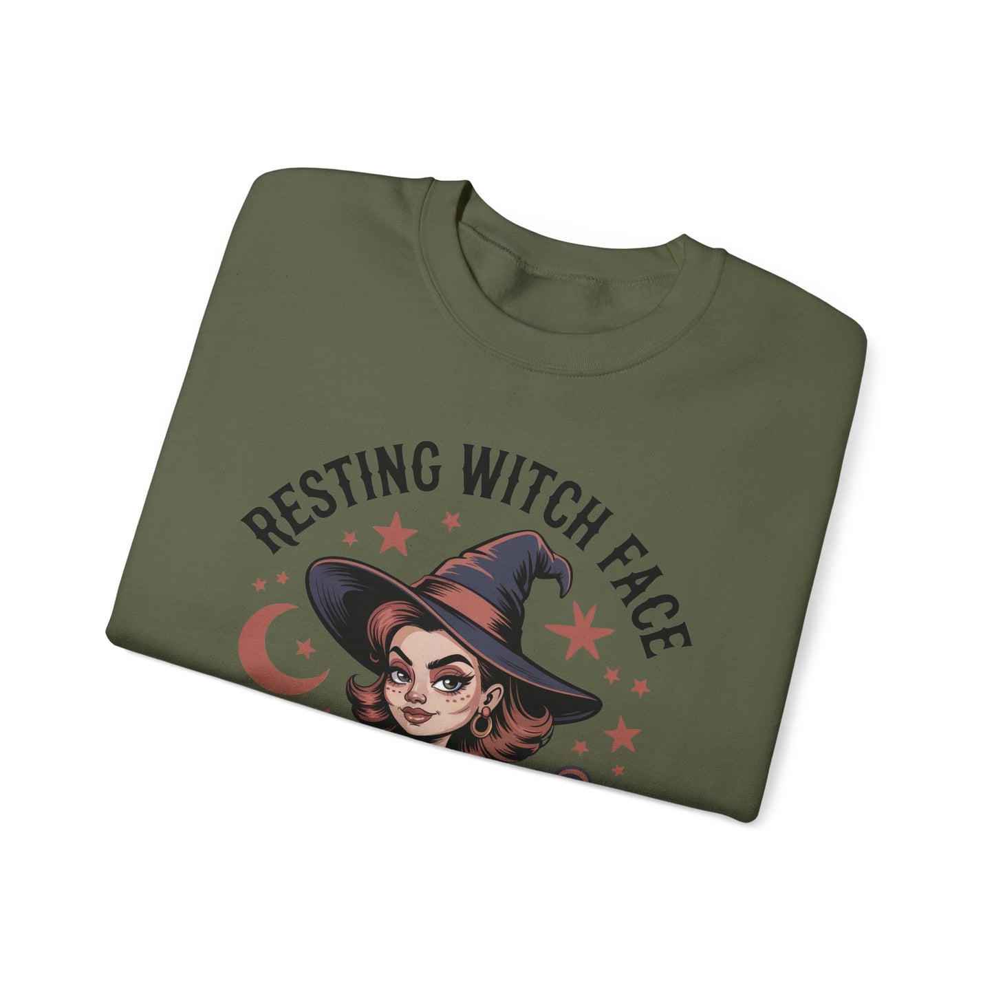 Resting Witch Face Crewneck Sweatshirt