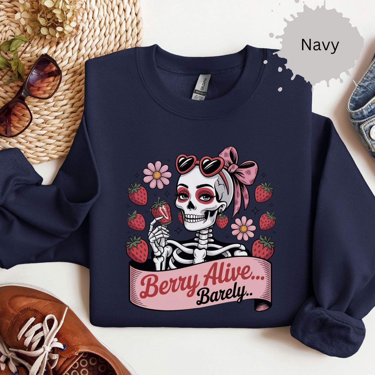 Berry Dead Inside Crewneck Sweatshirt