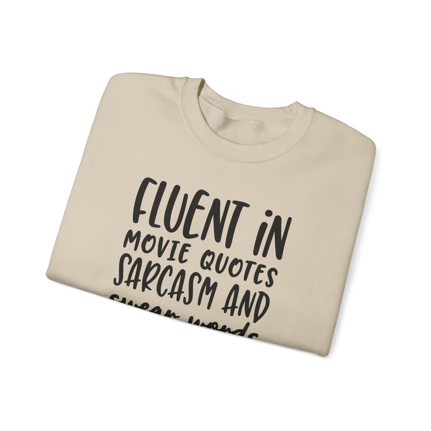 Just Here For The Quotes Crewneck Sweatshirt