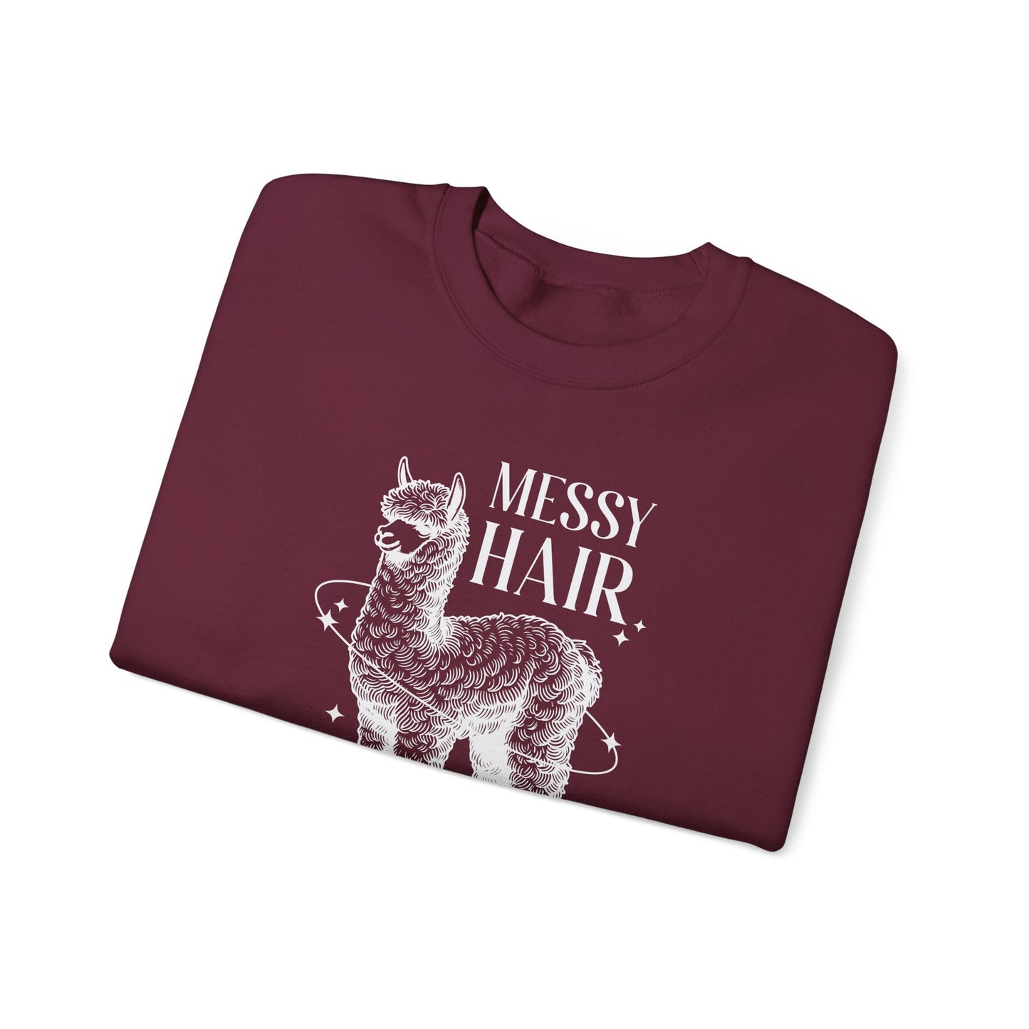 Messy Hair Dont Care Crewneck Sweatshirt