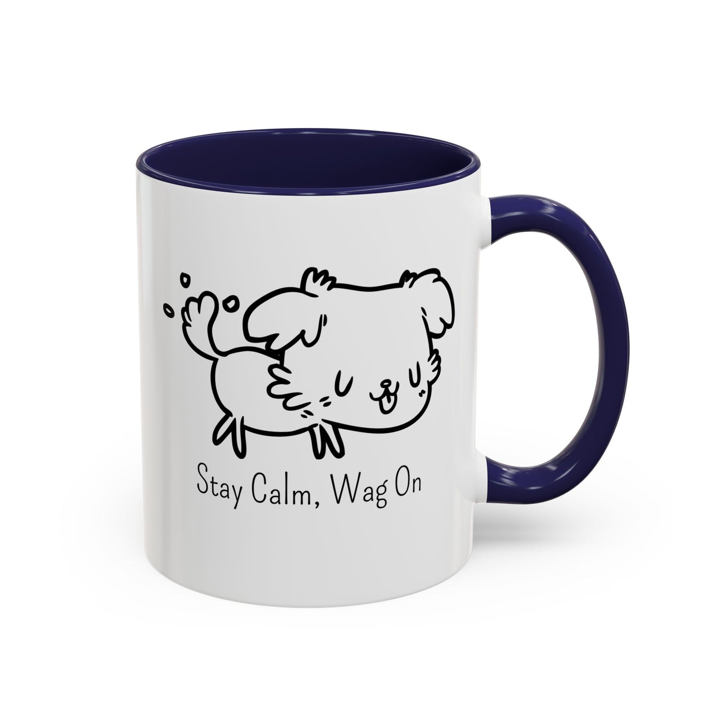 Stay Calm Wag On Accent Mug
