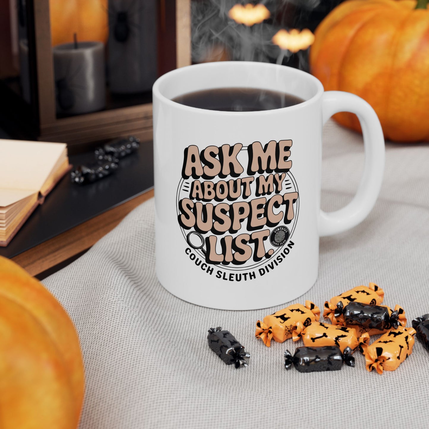 Couch Sleuth Badge Ceramic Mug