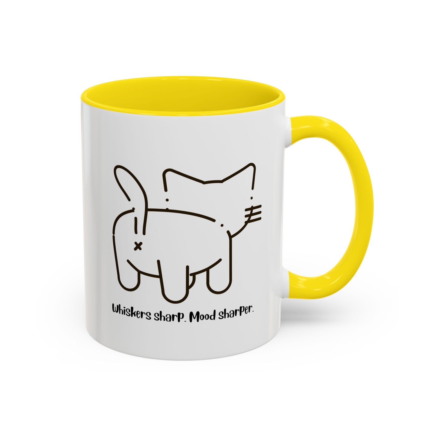 Attitude with Whiskers Accent Mug