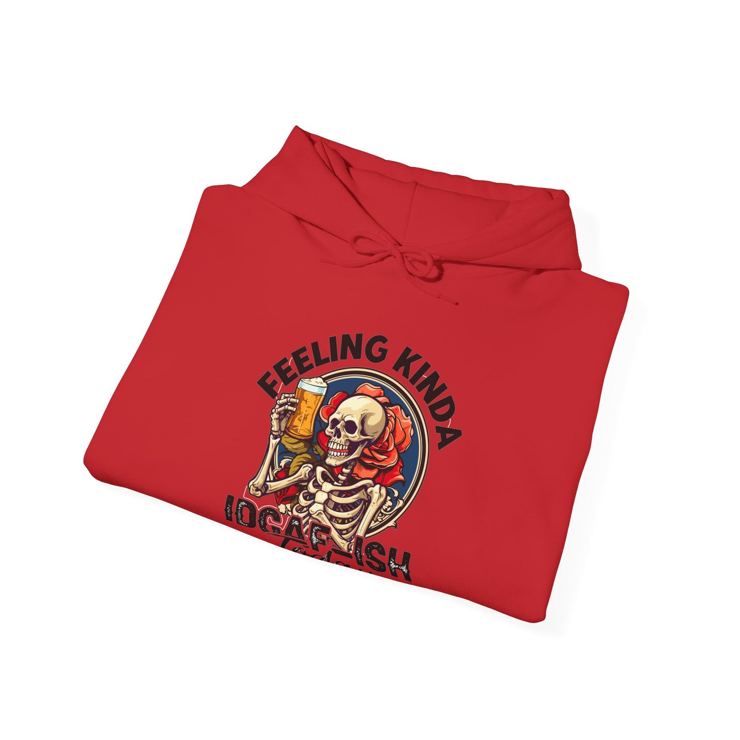 Feeling IDGAFish Skeleton Hooded Sweatshirt