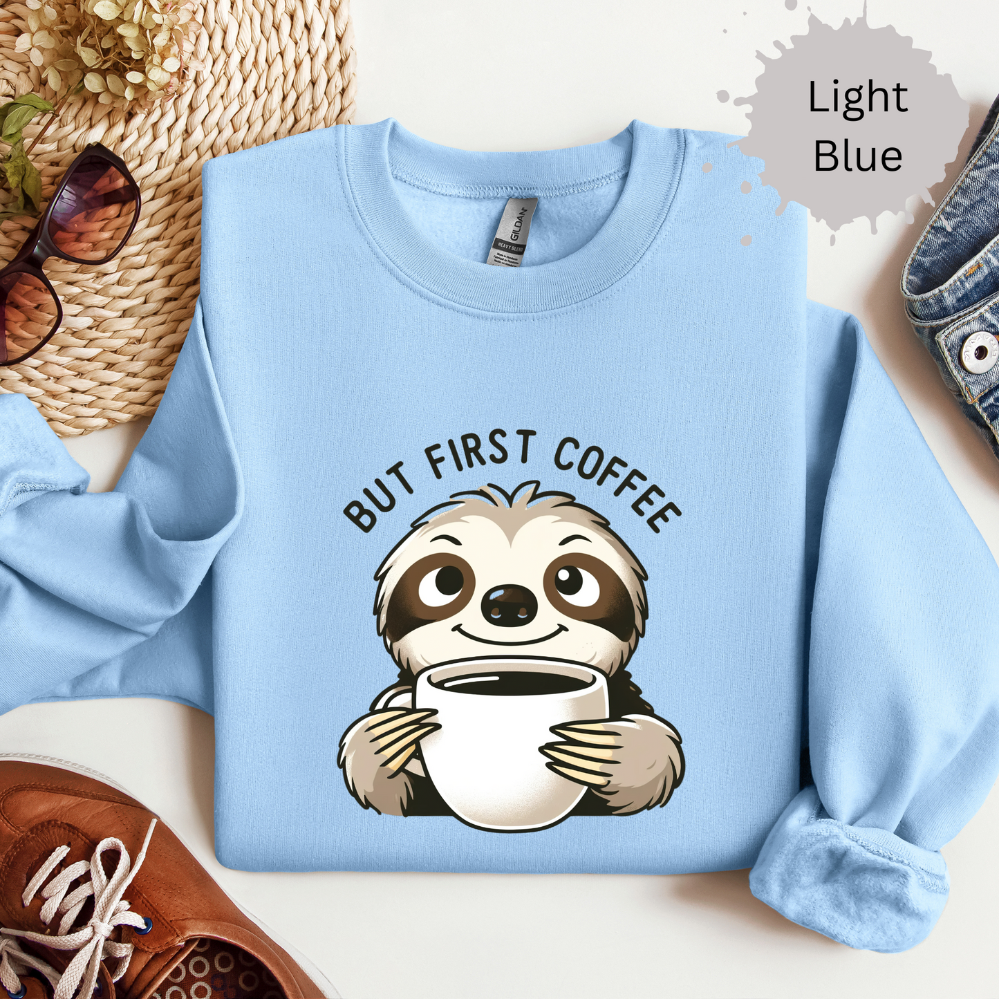 Caffeine Before Chaos Crewneck Sweatshirt