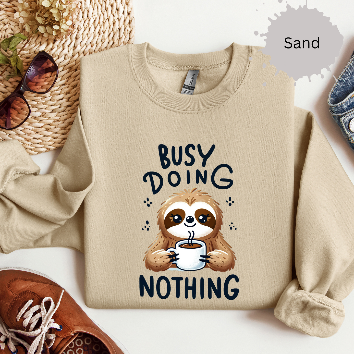 Too Busy To Care Crewneck Sweatshirt