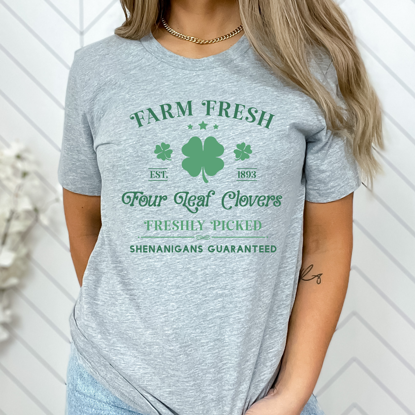 Sassy St Patricks Day Four Leaf Clover TShirt