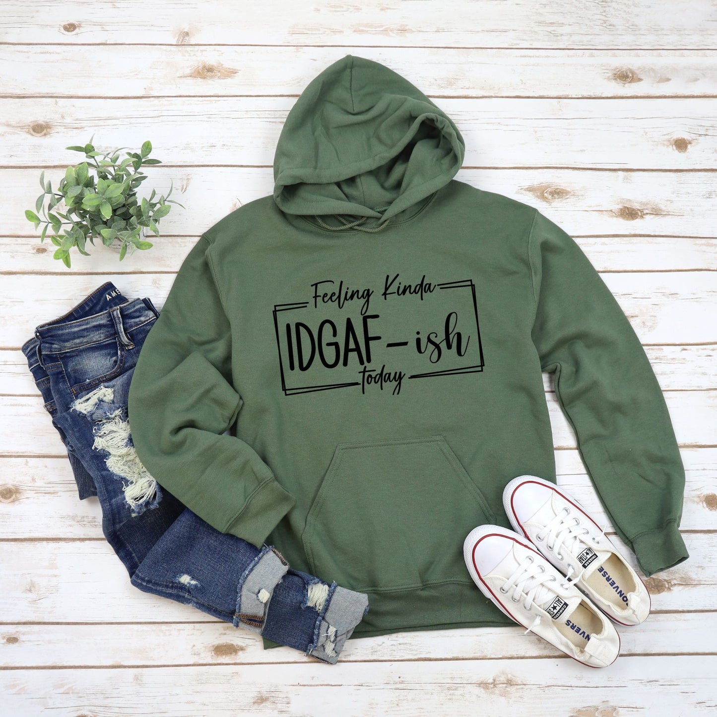 Feeling Kinda IDGAF-ish Today Pullover Hoodie
