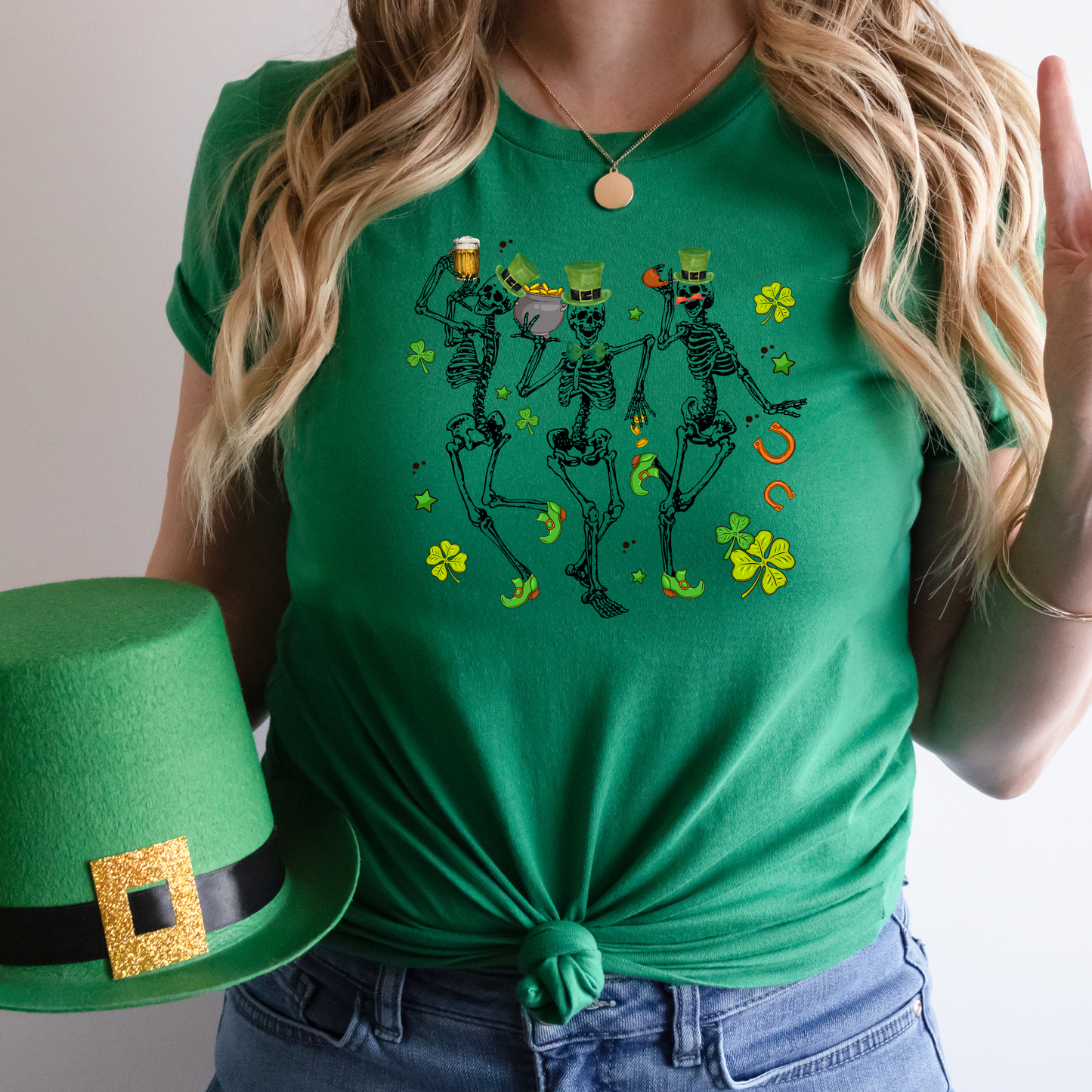 Funny Drinking Irish Skeletons St Patrick's Day tShirt