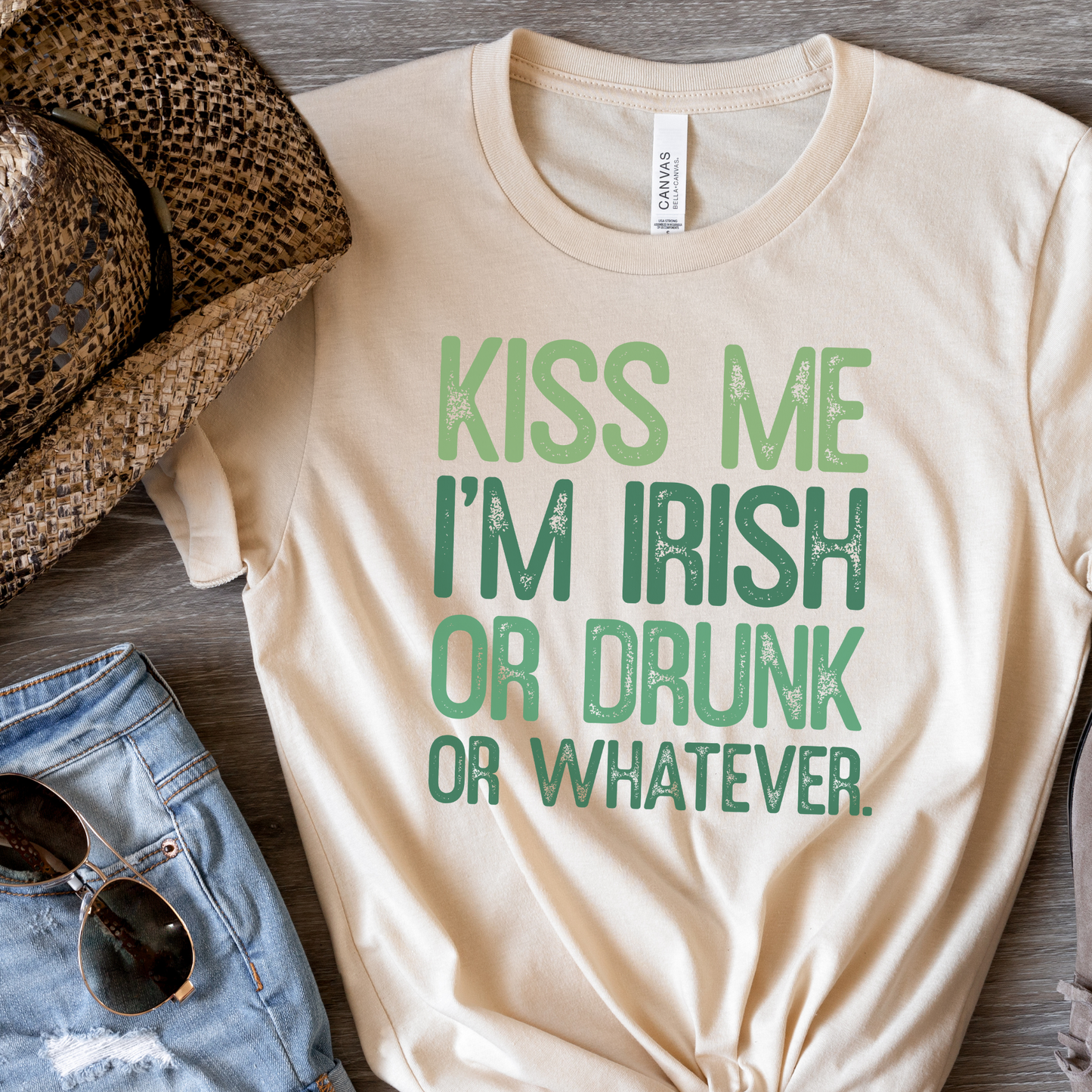 Kiss Me Im Irish or Drunk or Whatever St Patricks Day Tshirt