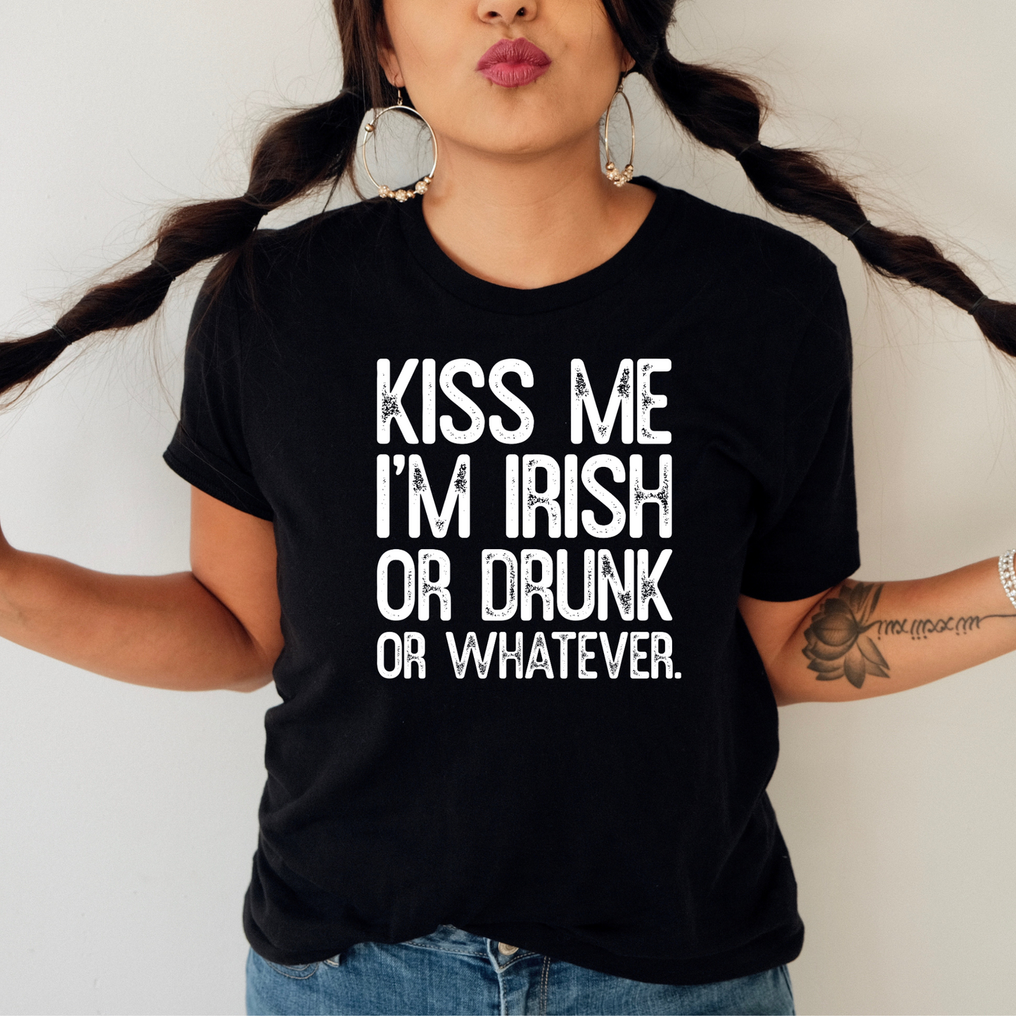 Kiss Me Im Irish or Drunk or Whatever St Paddys Day Tshirt