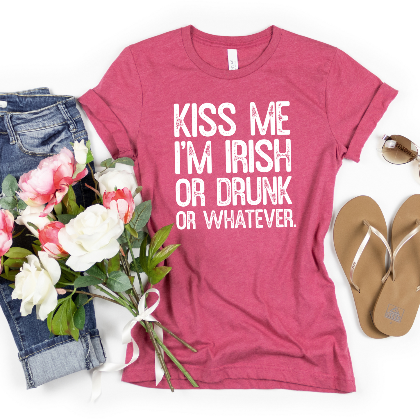 Kiss Me Im Irish or Drunk or Whatever St Paddys Day Tshirt