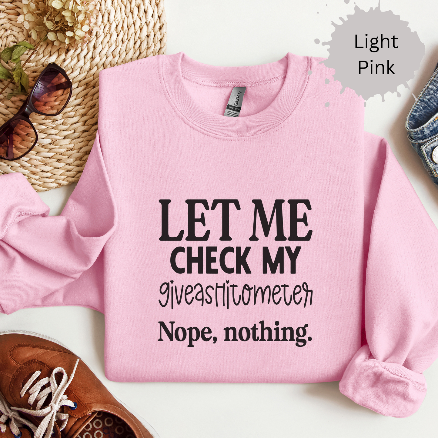 Giveashitometer Crewneck Sweatshirt