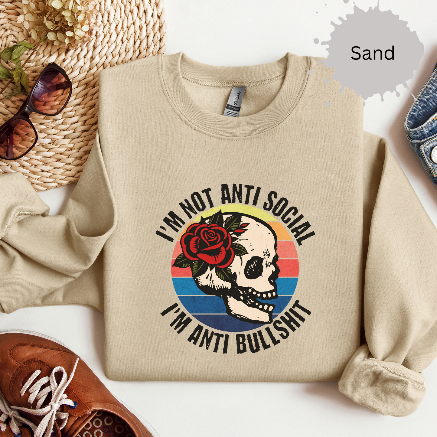 Anti Bullshit Crewneck Sweatshirt