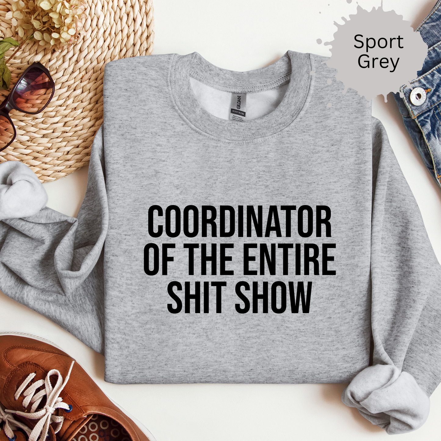 Shit Show Coordinator Crewneck Sweatshirt