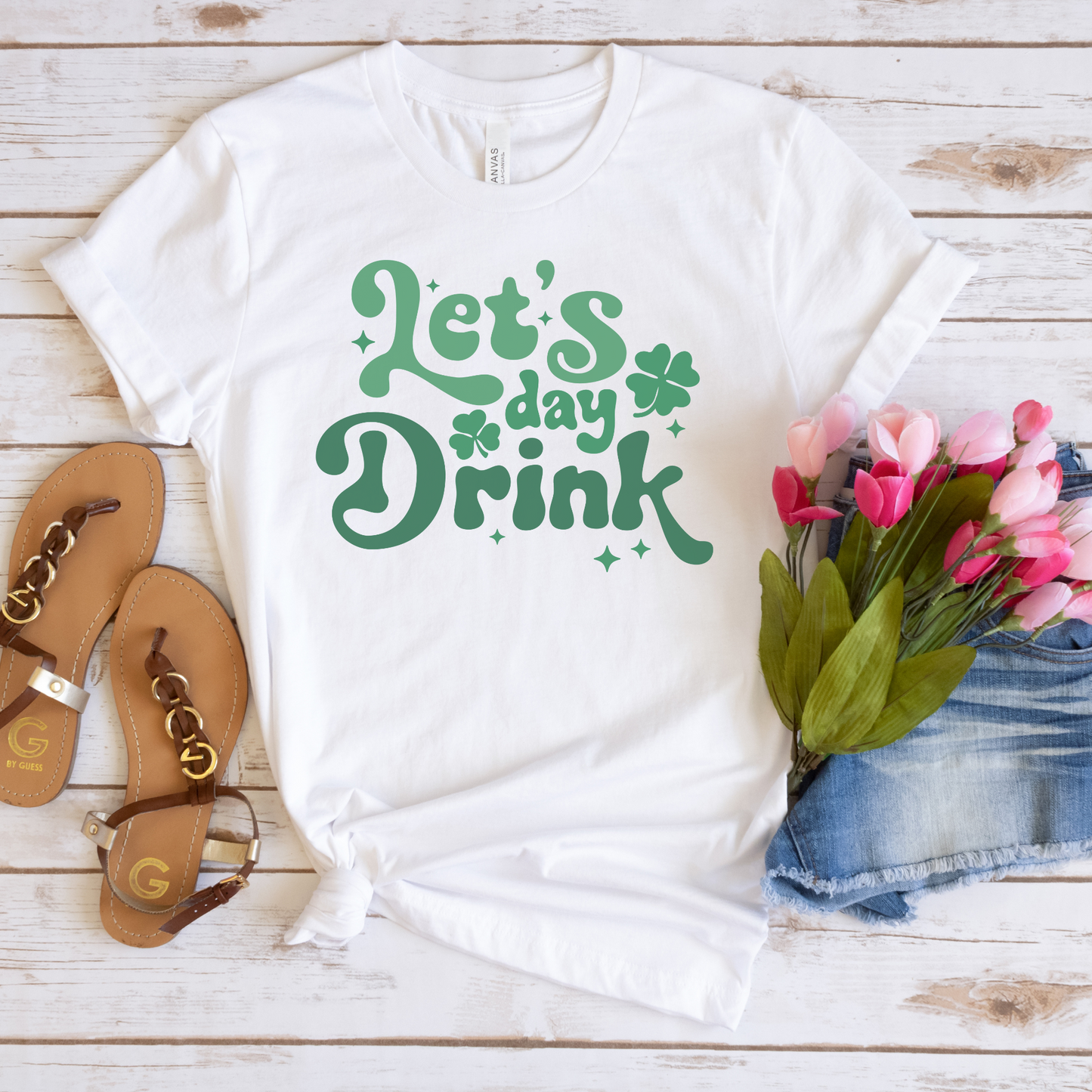Let's Day Drink St Patricks Day Tshirt