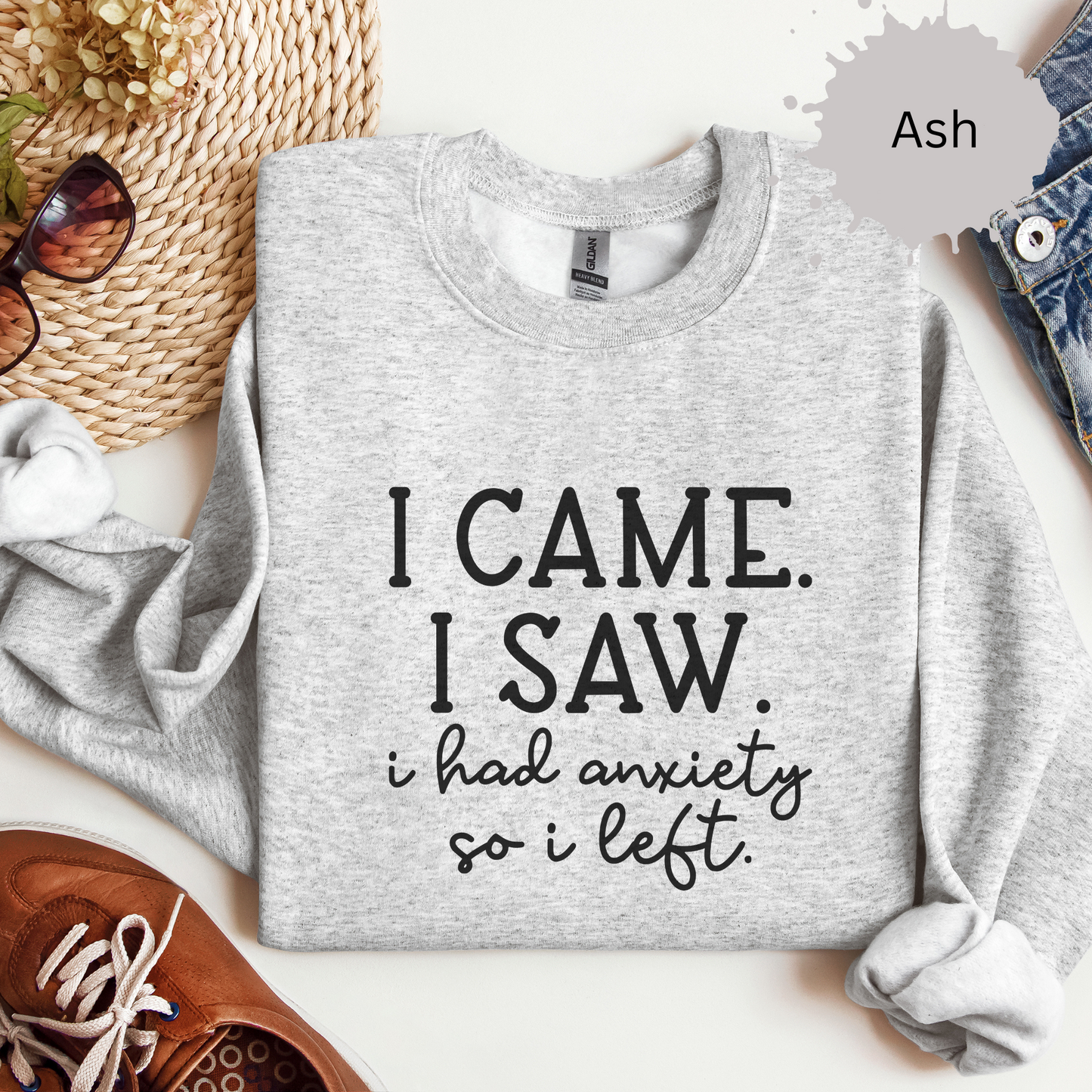 Social Anxiety Is Real Crewneck Sweatshirt
